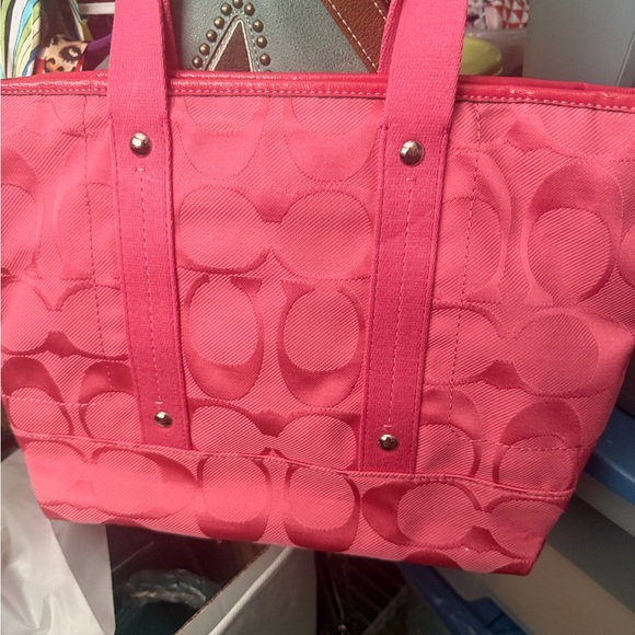 Coach Handbags - Coach Vibrant Pink Tote Bag